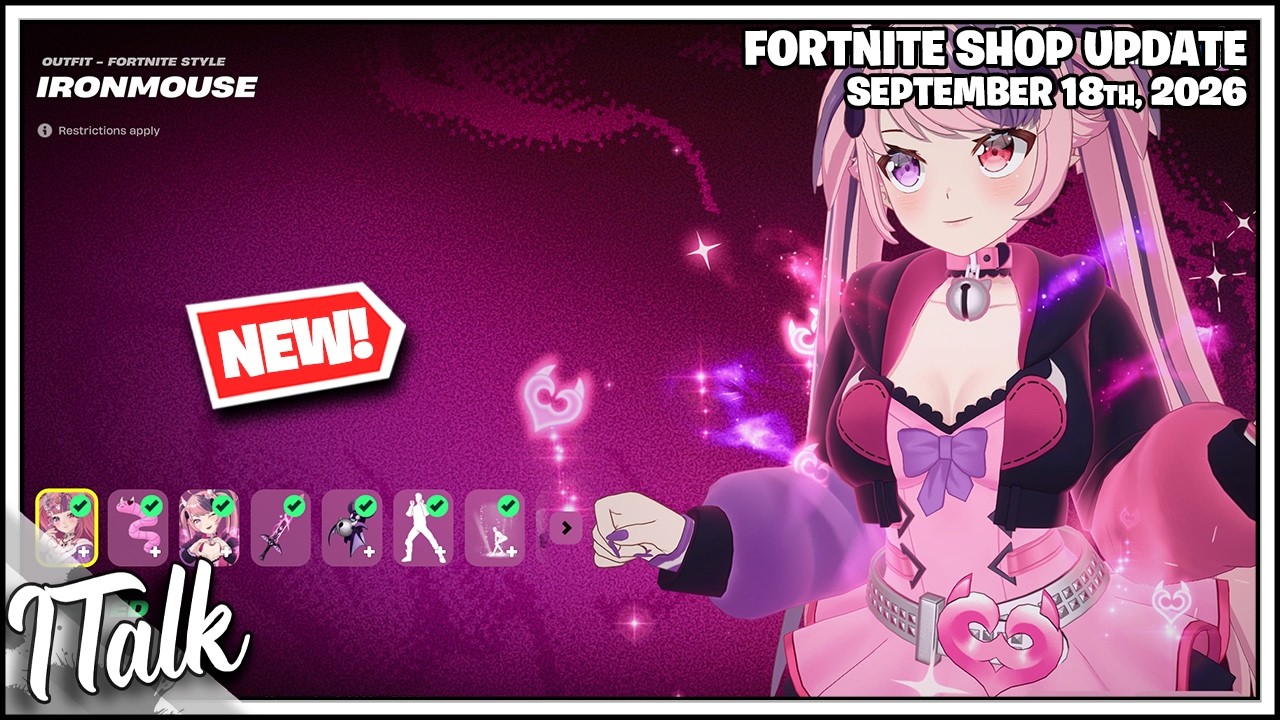 Fortnite Shop *NEW* IRONMOUSE & PAC-MAN IN FORTNITE! [September 18th, 2026] (Fortnite Chapter 7)