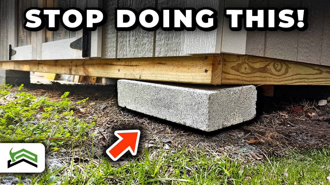 Don't Set Your Shed on Blocks Until You See This