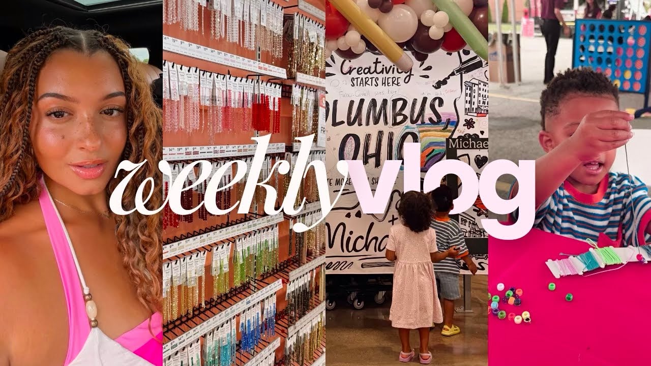 WEEKLY VLOG| DIY Boho Braids + Michaels Brand Event + Vulnerable Mom Chat + New Trampoline & More! 