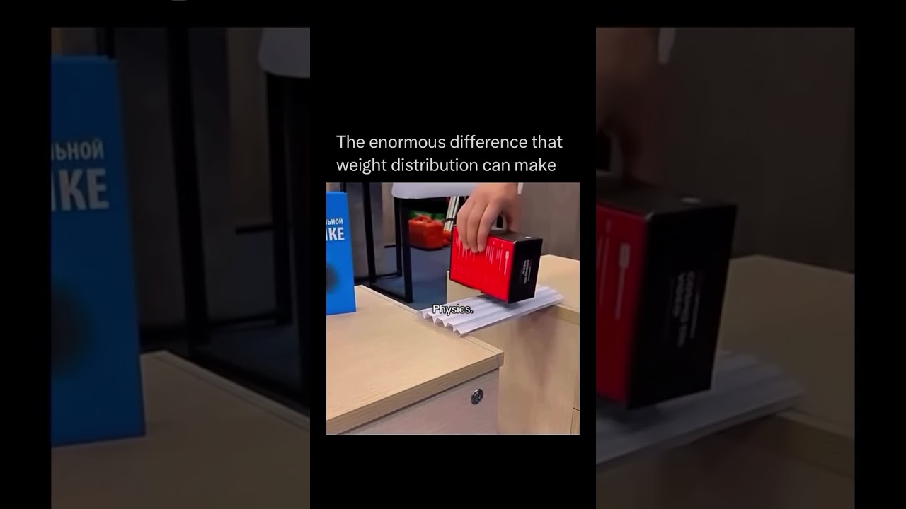 📄 How a Folded Paper Holds More Weight! 🤯 | Physics in Action