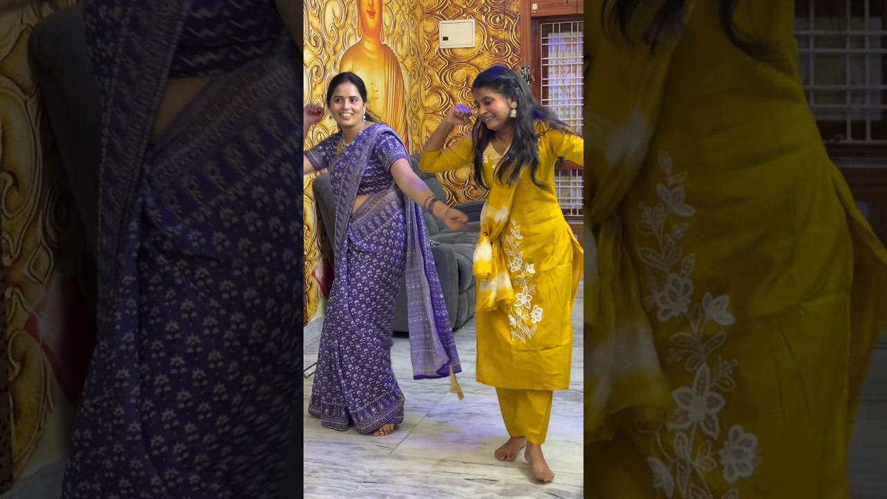 Dance with అత్తమ్మ ❤️ #sirirathod #minivlog #family #trending #dance