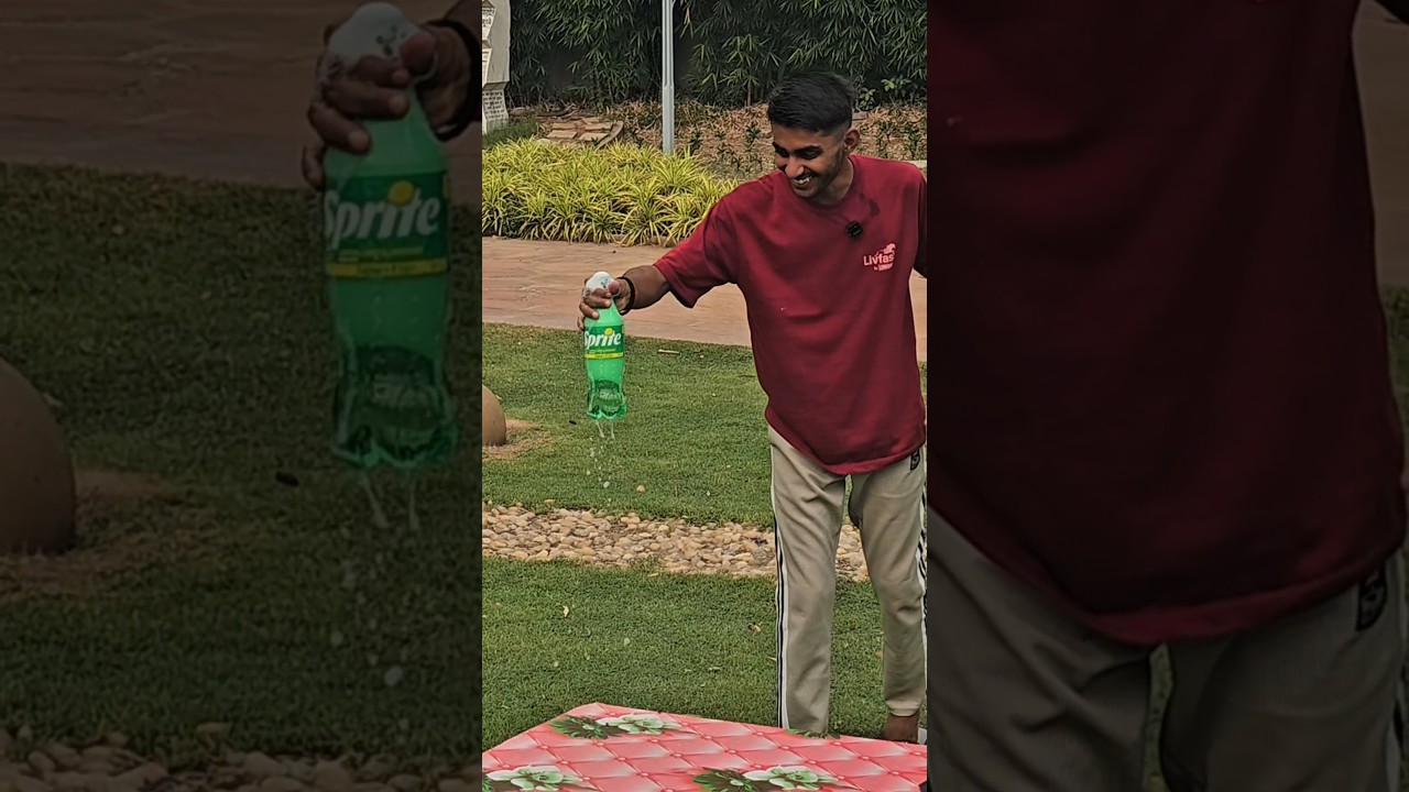 Drinking Sprite Challenge In Minimum Second #shorts #funny #challenge