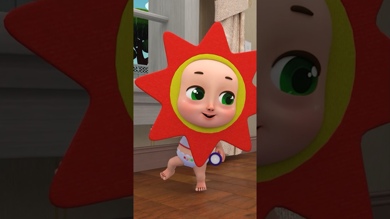 Sun, Little Sun | Rain Rain go away | Rosoo Nursery Rhymes #shorts