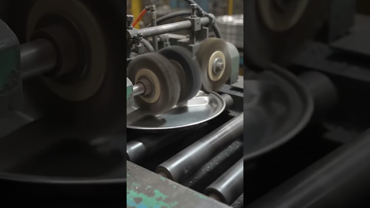 Stainless Steel Thali Manufacturing Process 🏭 #viral #trending #india