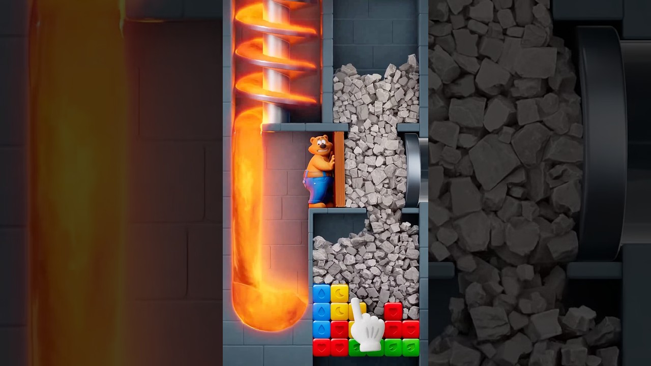 Will The Bear Survive!🫣 #toonblast #shorts #gamereviews #mobilegame