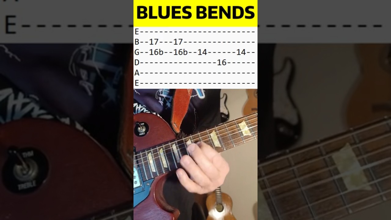 Blues Bends - Guitar Lesson #guitarlesson #bluesguitar