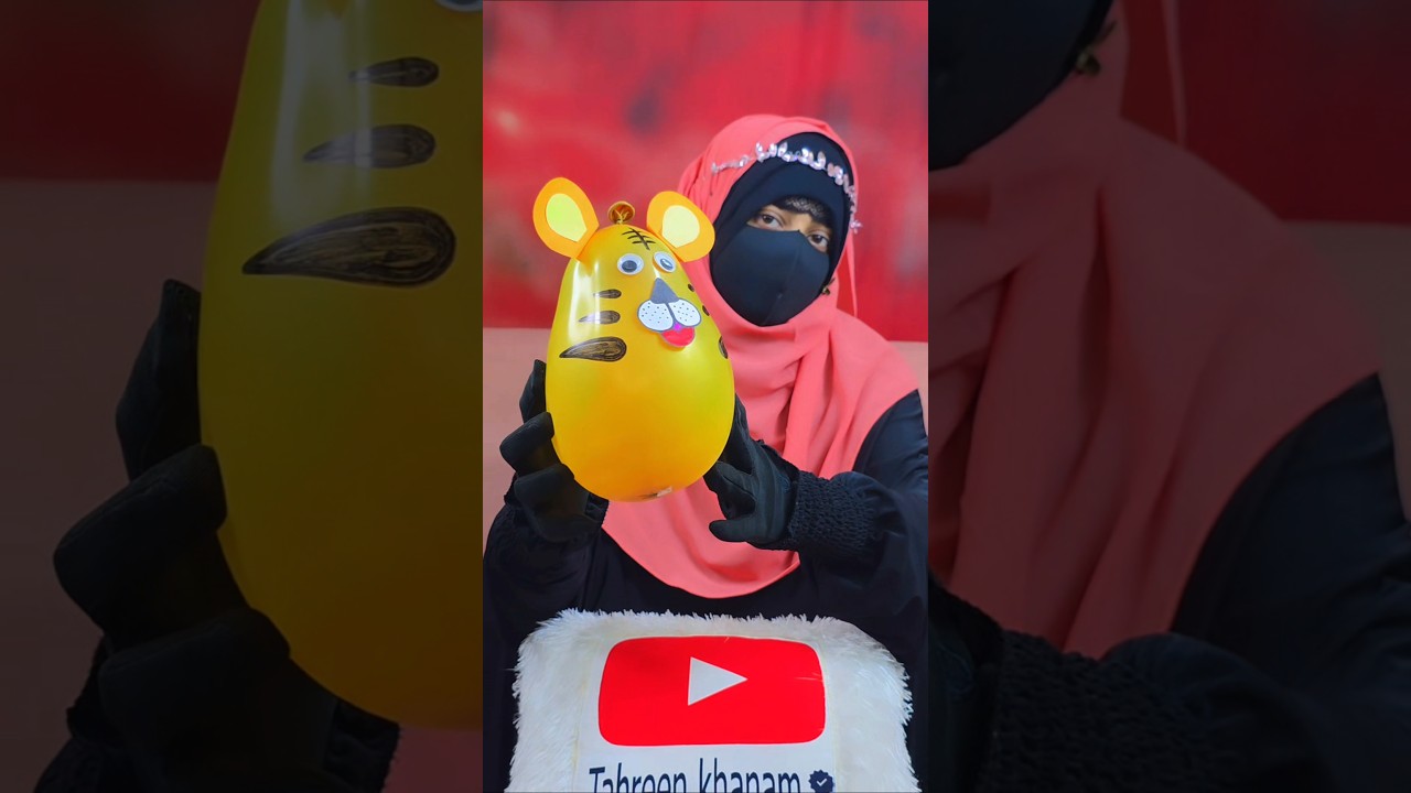 Balloon Craft idea for kids/ Balloon se lion kaise banaen #ytshorts #craft #support #shorts