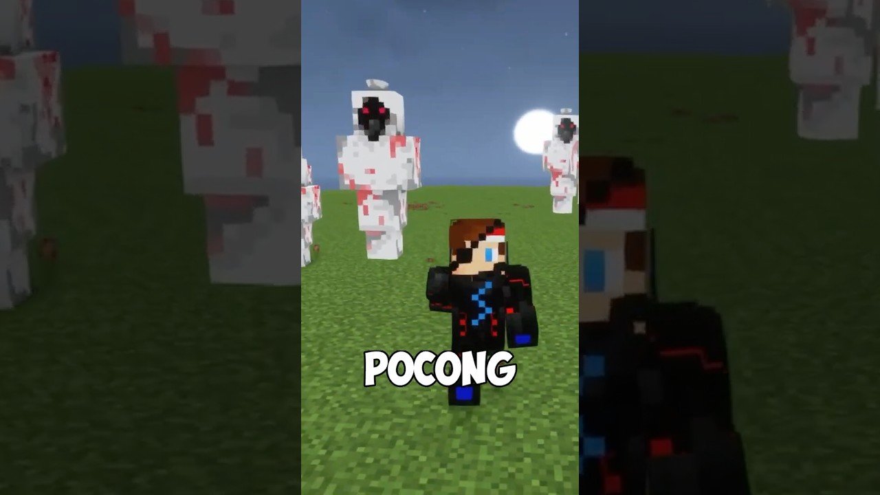 Kalo kalian SUBSCRIBE Anomali POCONG Tambah BANYAK #shorts #anomali #minecraft