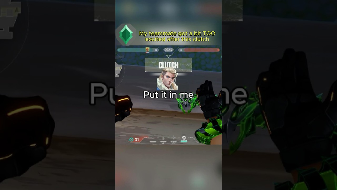 My teammate got a bit TOO excited after this clutch  #valorant #valorantclutchmoments #brimstone