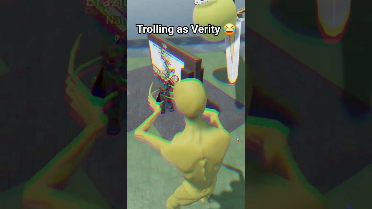 Trolling as Verity in Roblox 😭 #roblox #funny #memes #trolling #gaming #troll