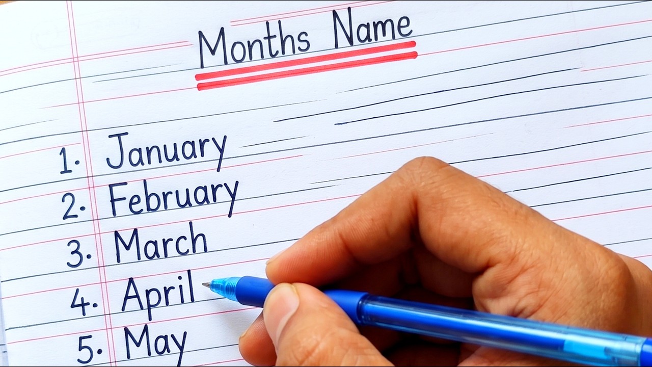 January February Spelling | महीनों के नाम हिंदी और इंग्लिश में | Months Name in English