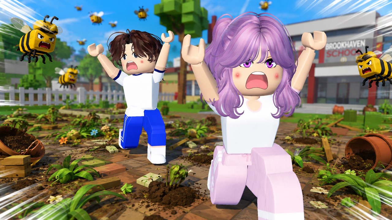 Violet Ruined the School Planting Day  | Violet Roblox TV