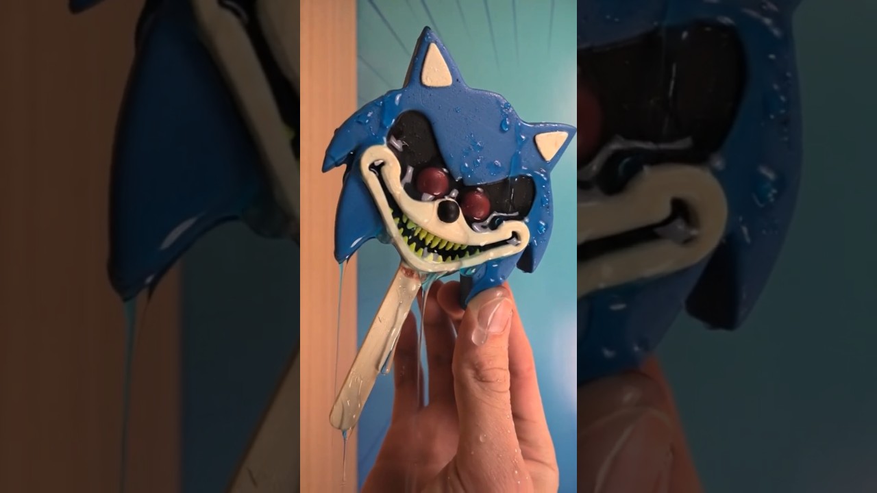 Melting Sonic.EXE Popsicle