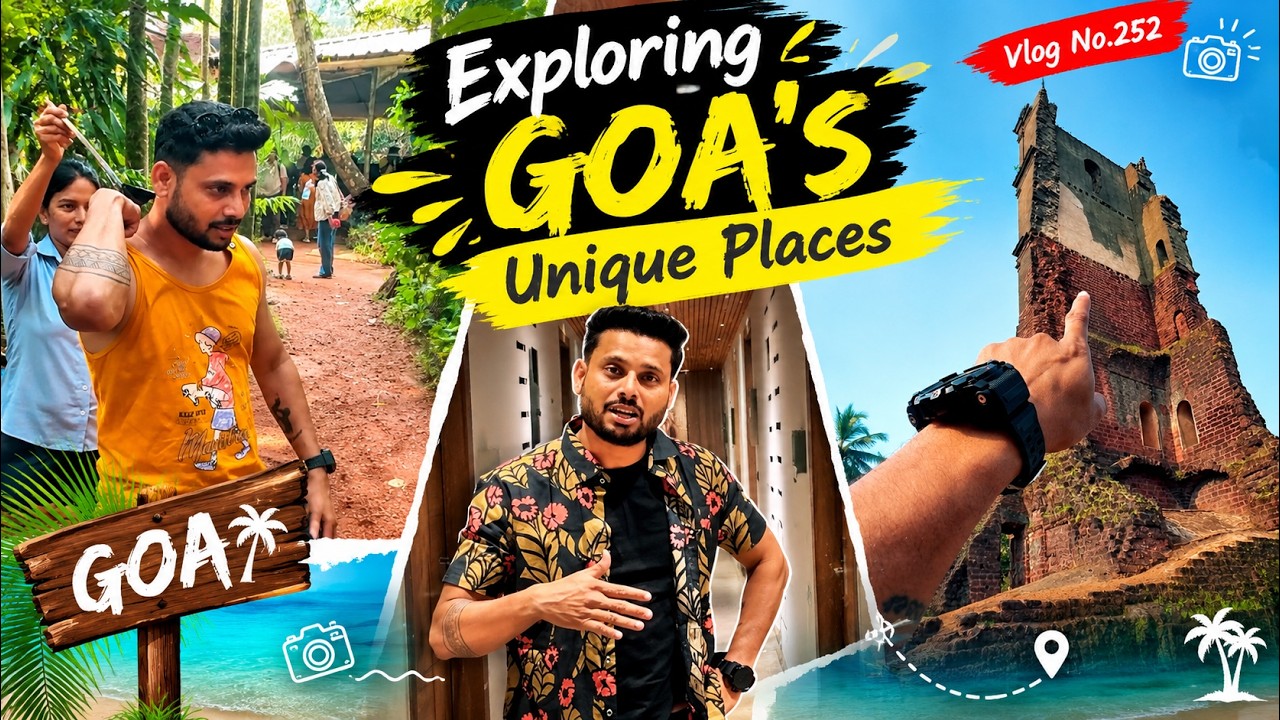 Exploring Goa's Unique Places | Vlog No 252 #shreemanlegend #manimeow #bandhilki  #dailyvlog