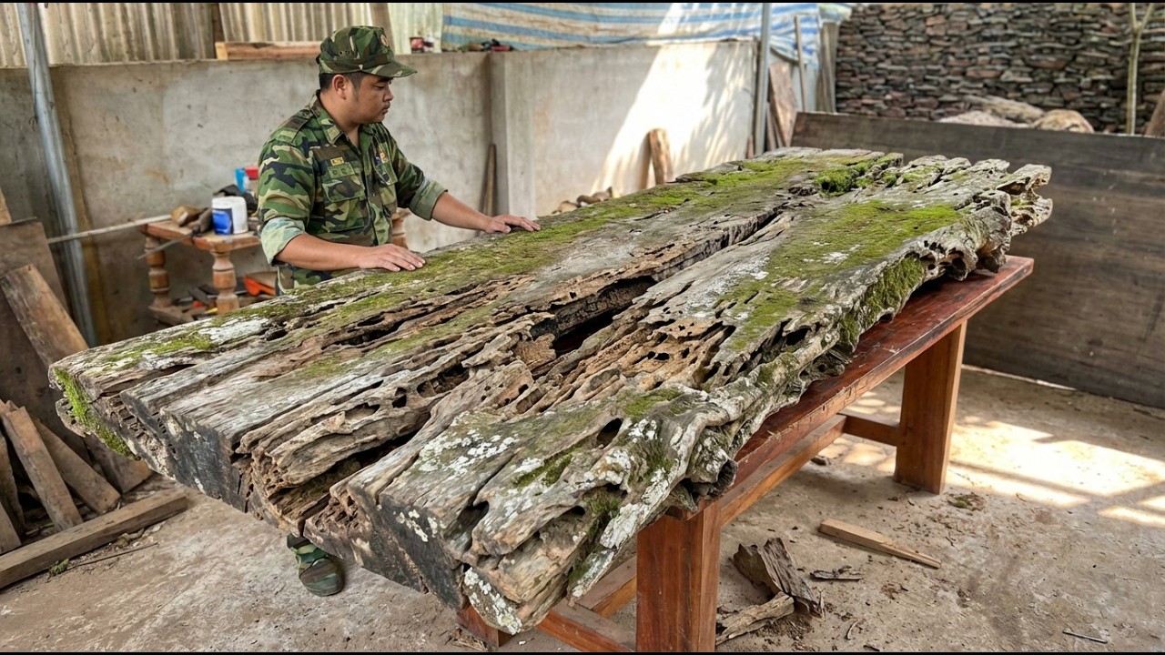 Watch How A Carpenter Turns Discarded Wood Into Art With Ease