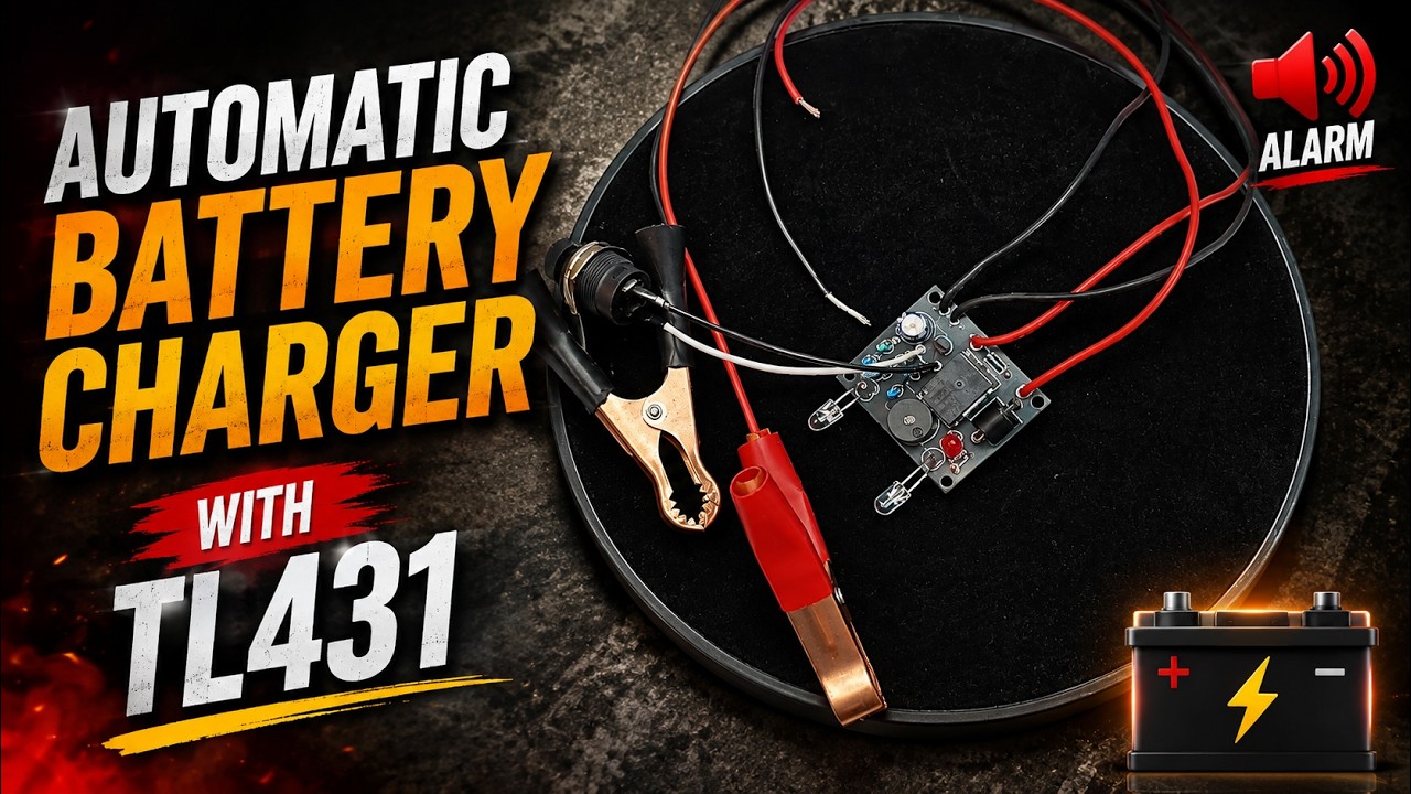 How to Make Automatic Battery Charger for Car with TL431 | DIY Electronics