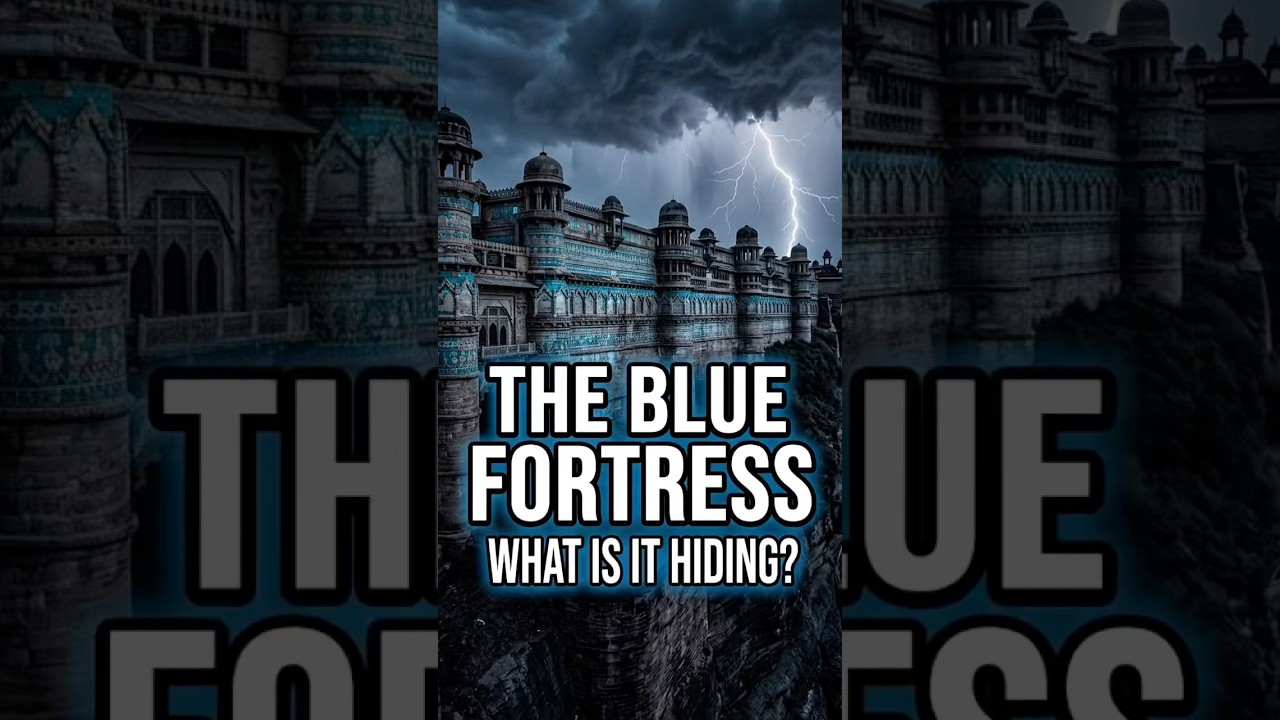India's Blue Fortress Has a Dark Secret 🔵 #ancientindia  #gwaliorfort #shorts
