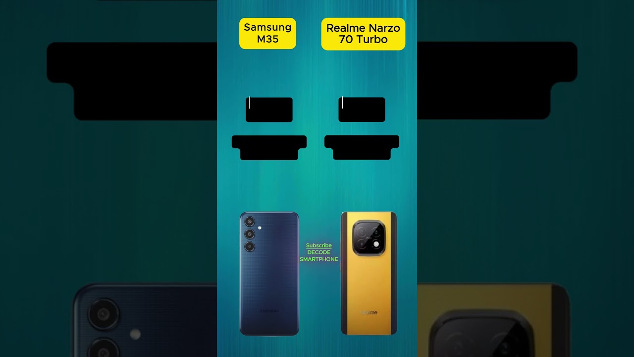Samsung m35 vs Realme narzo 70 turbo