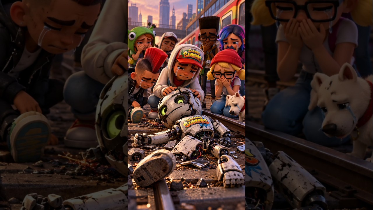 Roblox tagbot subway subway goodbay emotional #subwaysurfers #shorts #gaming