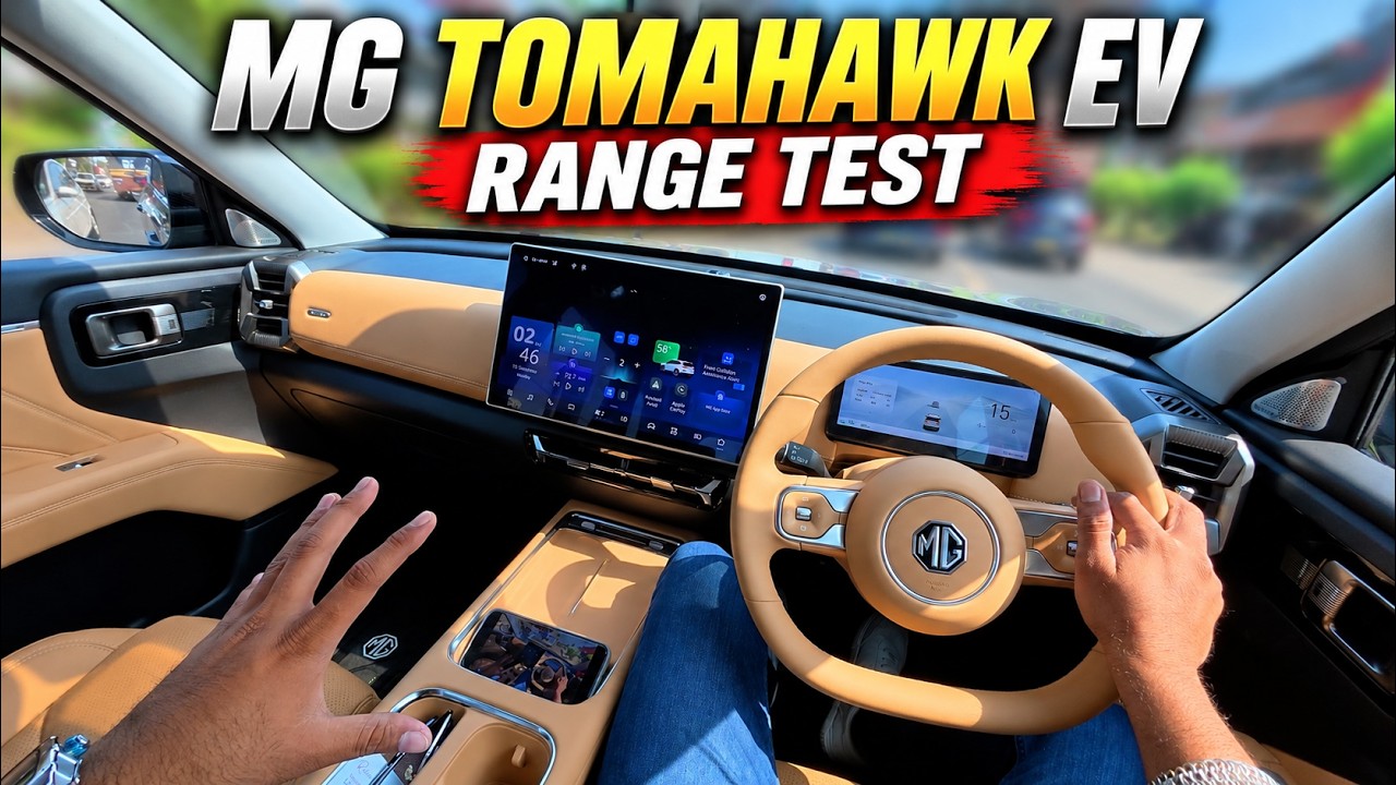 MG Tomahawk EV Real Range Test 😱 | How Many KM Will It Actually Go?