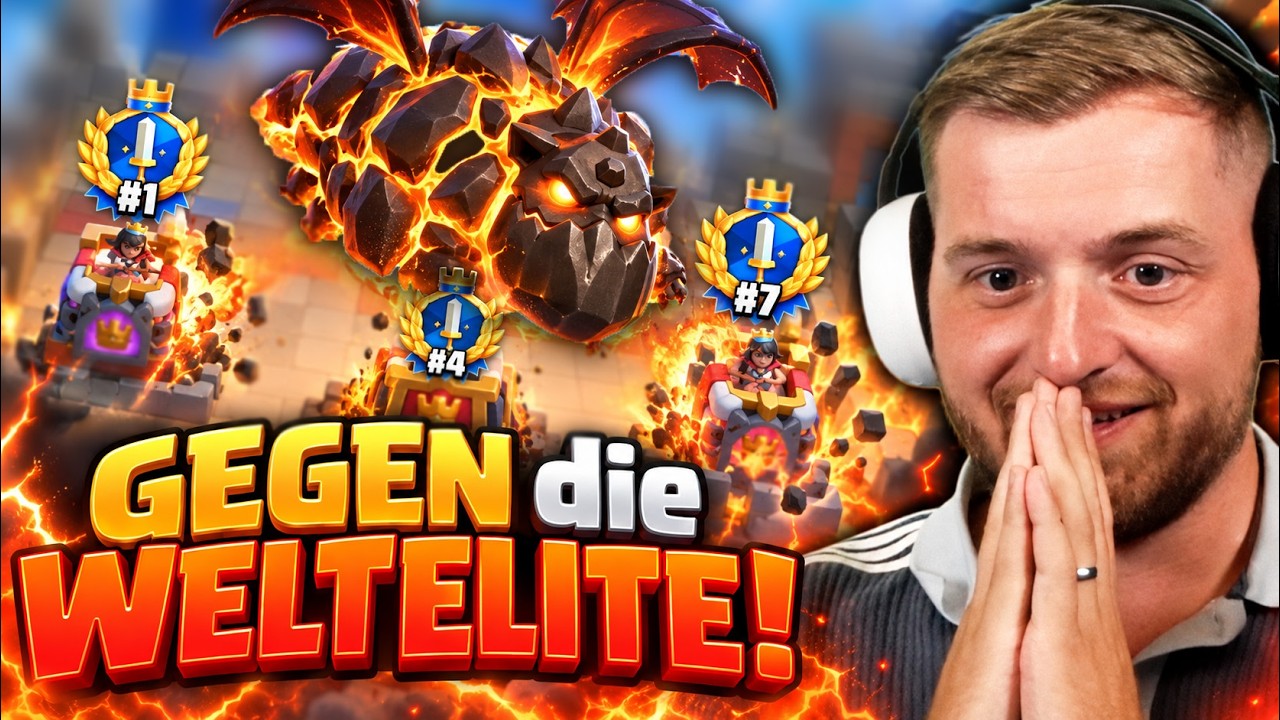 🔥🤯 PLATZ 4 GLOBAL ZERSCHMETTERT!! 2vs2 mit dem BESTEN LAVAHUND Spieler  | Clash Royale