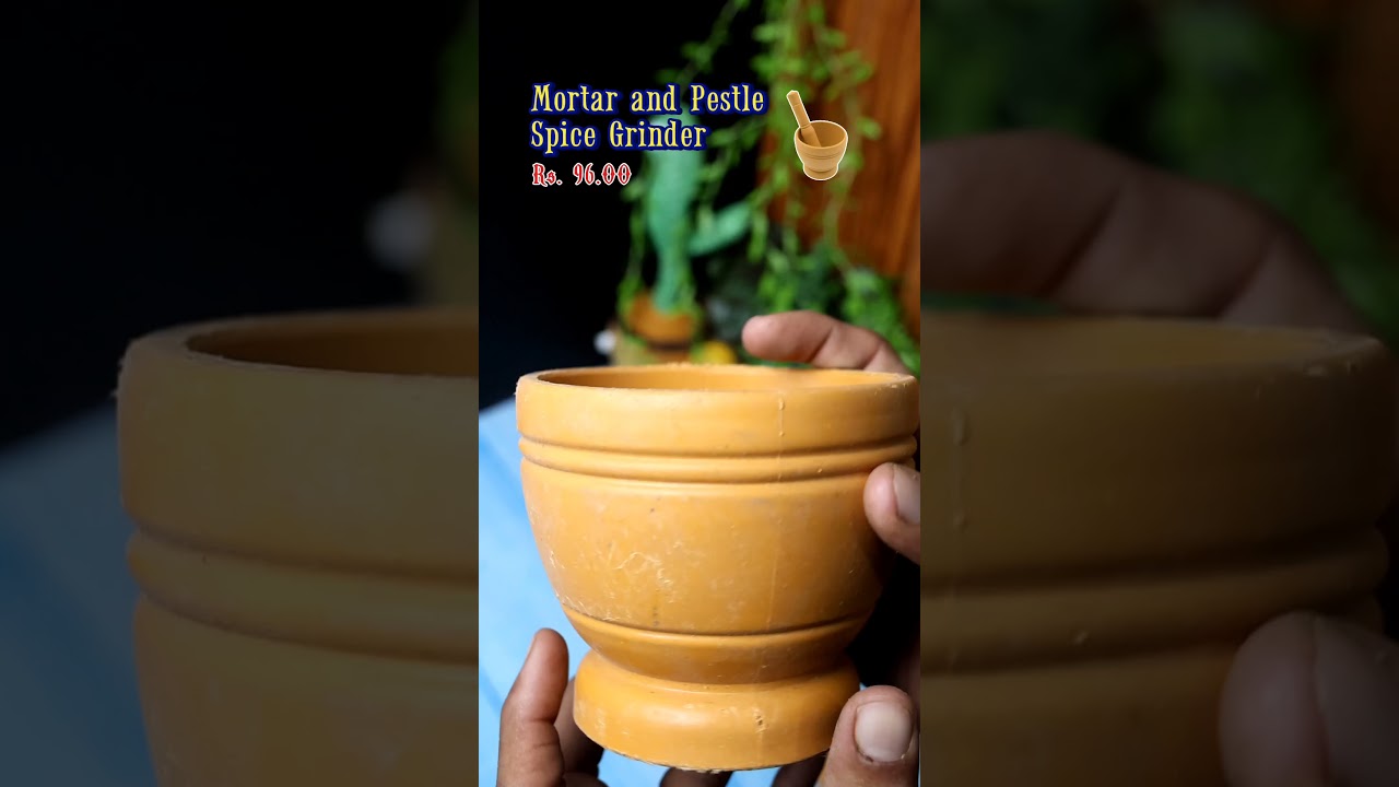 Mortar and Pestle Set – Traditional Spice Grinder | SKU:7193 | ₹96#deodap_sindhi