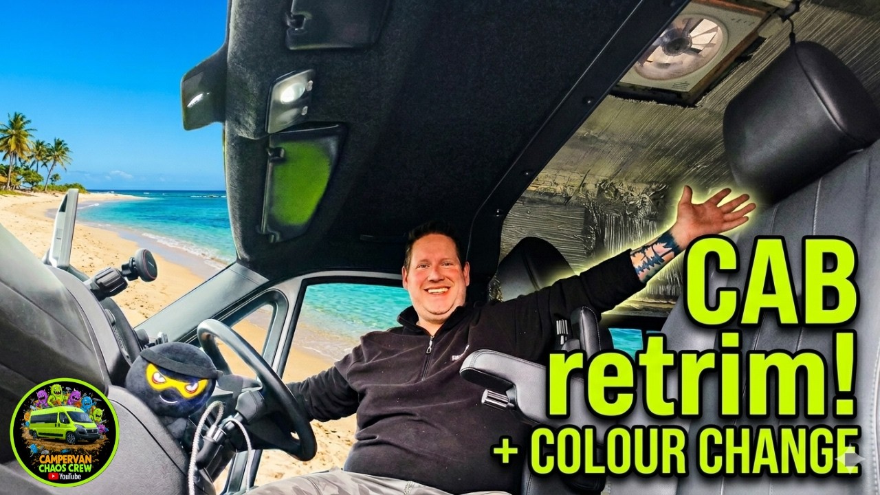 DIY Campervan Cab Retrim & Colour Change!