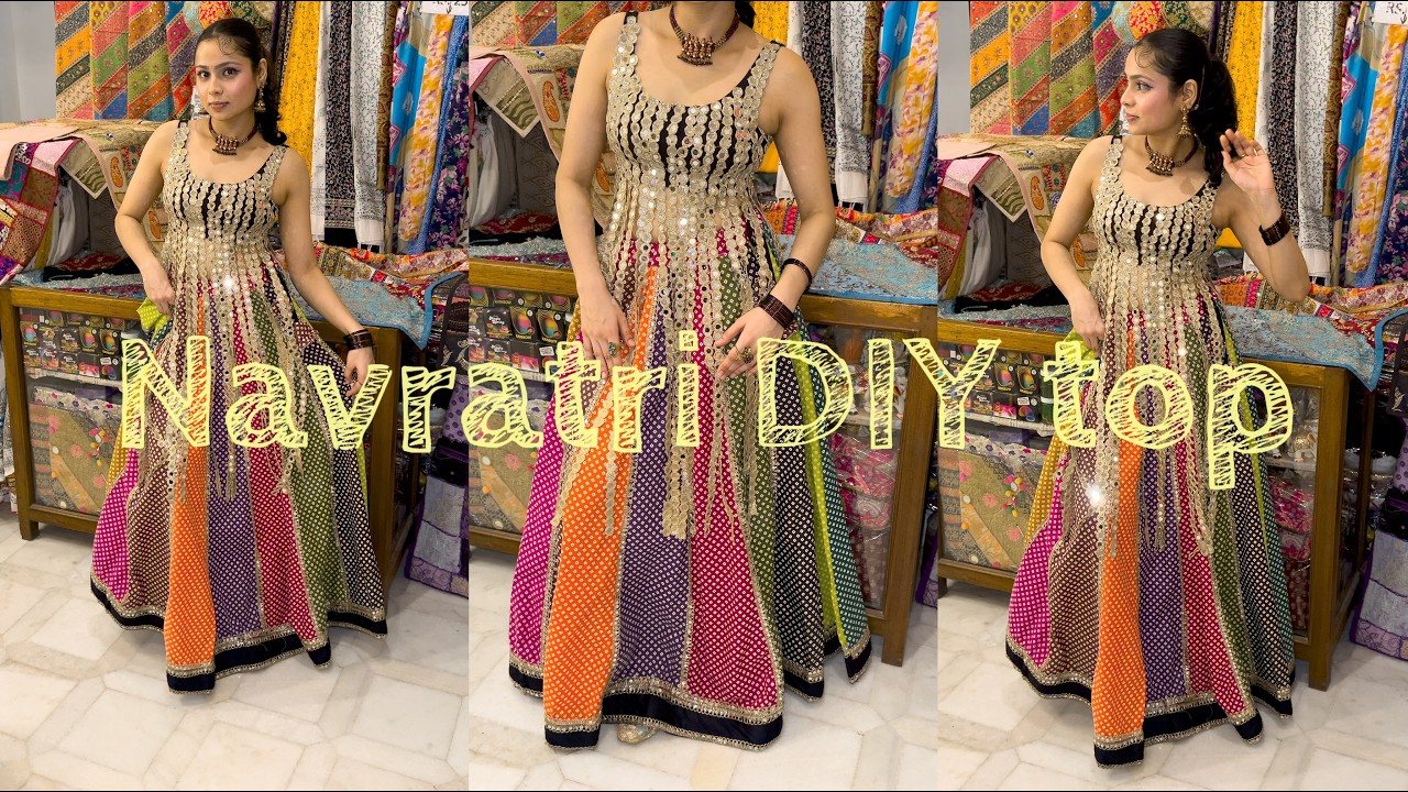 ✨ DIY MIRROR TOP FOR NAVRATRI | FULL TUTORIAL ✨
