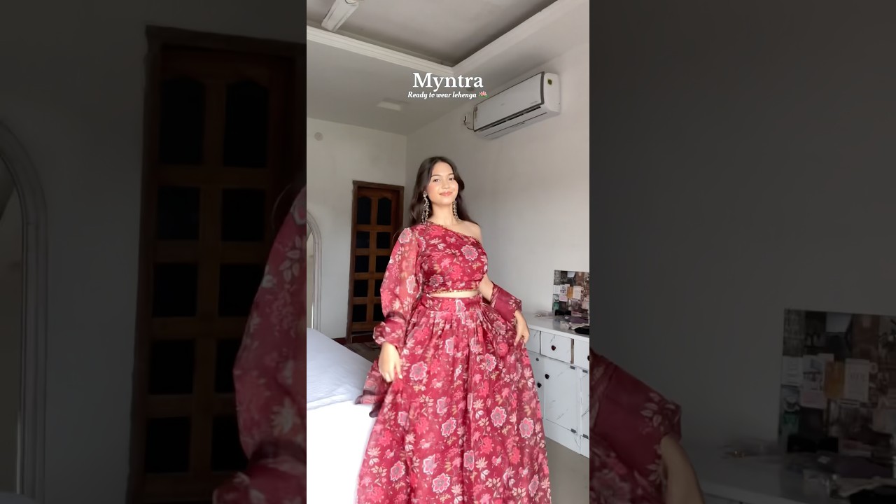 Ready to wear lehenga from Myntra # lehenga #ytshorts #outfit #myntra #ashortaday #review