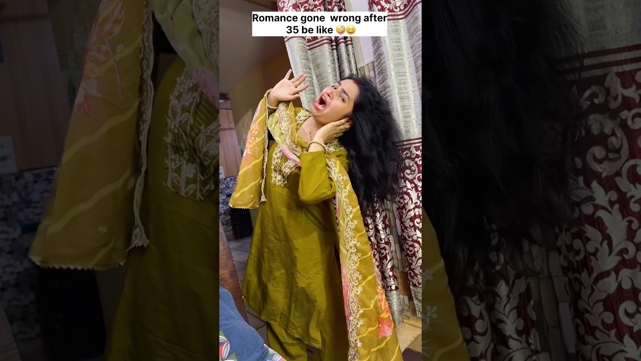 Romance gone  wrong after 35 be like 🤪😆#youtubeshorts #viral #shorts #funny #trending #couple