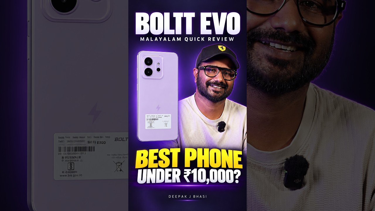 🔥BOLTT Evo Malayalam Quick Review by Deepak J Bhasi - Best Smartphone Under 10000?