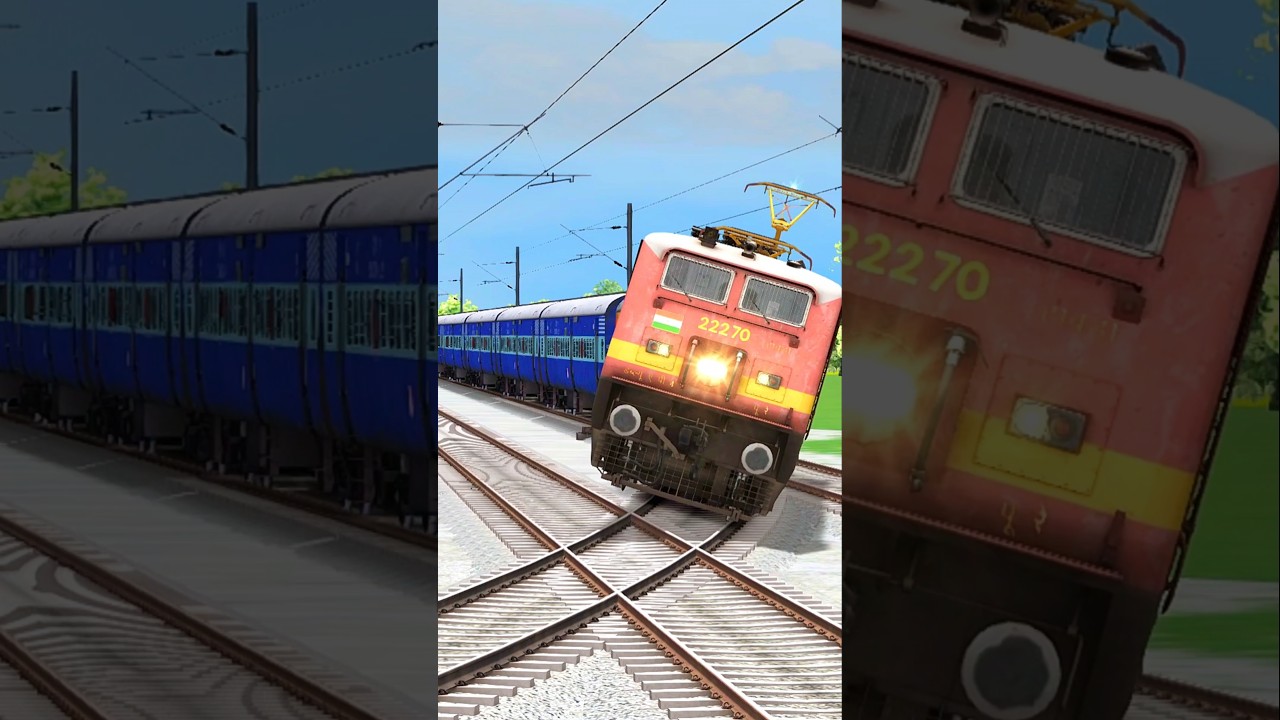 TRAIN OVERSPEEDING AT SHARP CURVE #trains