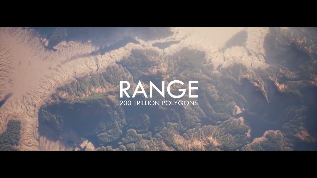 Range | 200 Trillion Poly Scene with Nanite Foliage Voxelization | Unreal Engine