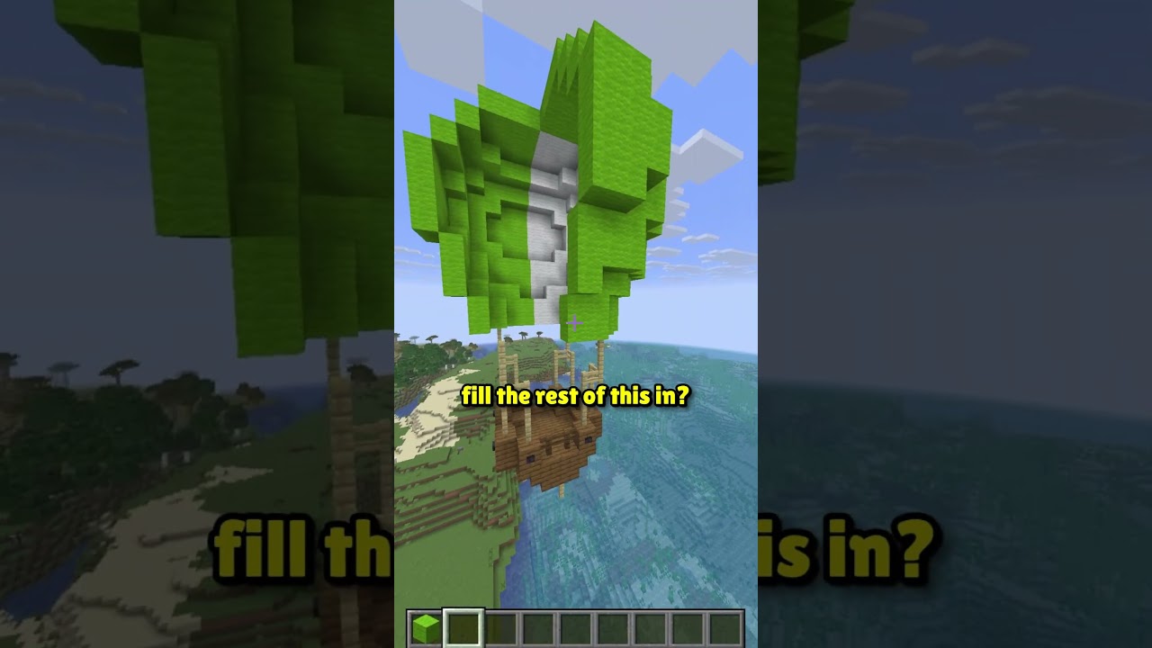 Hot Air Balloon but THEY TOOK MY BLOCKS NOOOOO #minecraft