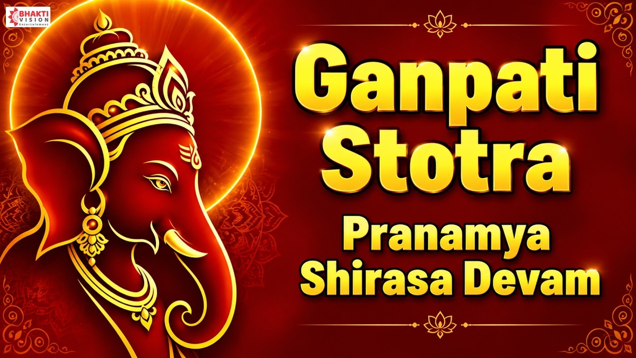 Pranamya Shirasa Devam Gauri Putram Vinayakam | Ganpati Stotra | Ganpati Stotram With Lyrics