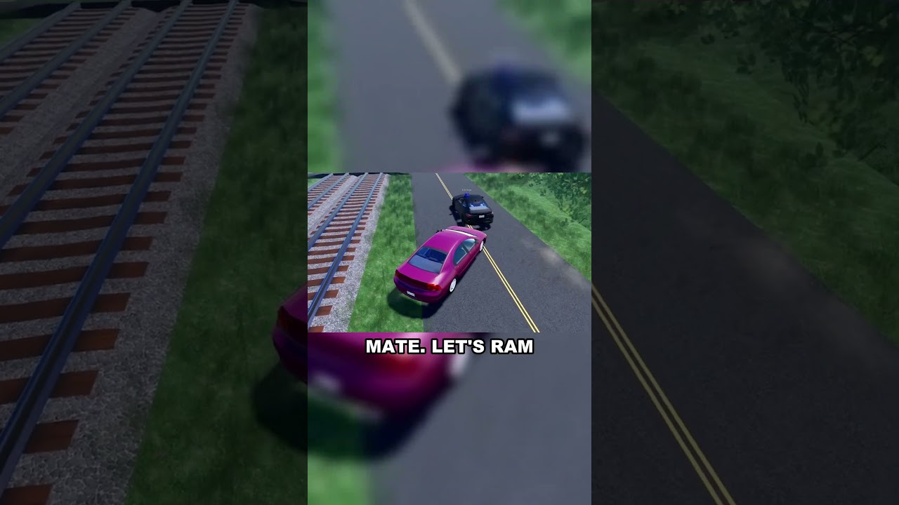 Train Smashes Parked Car At Full Speed