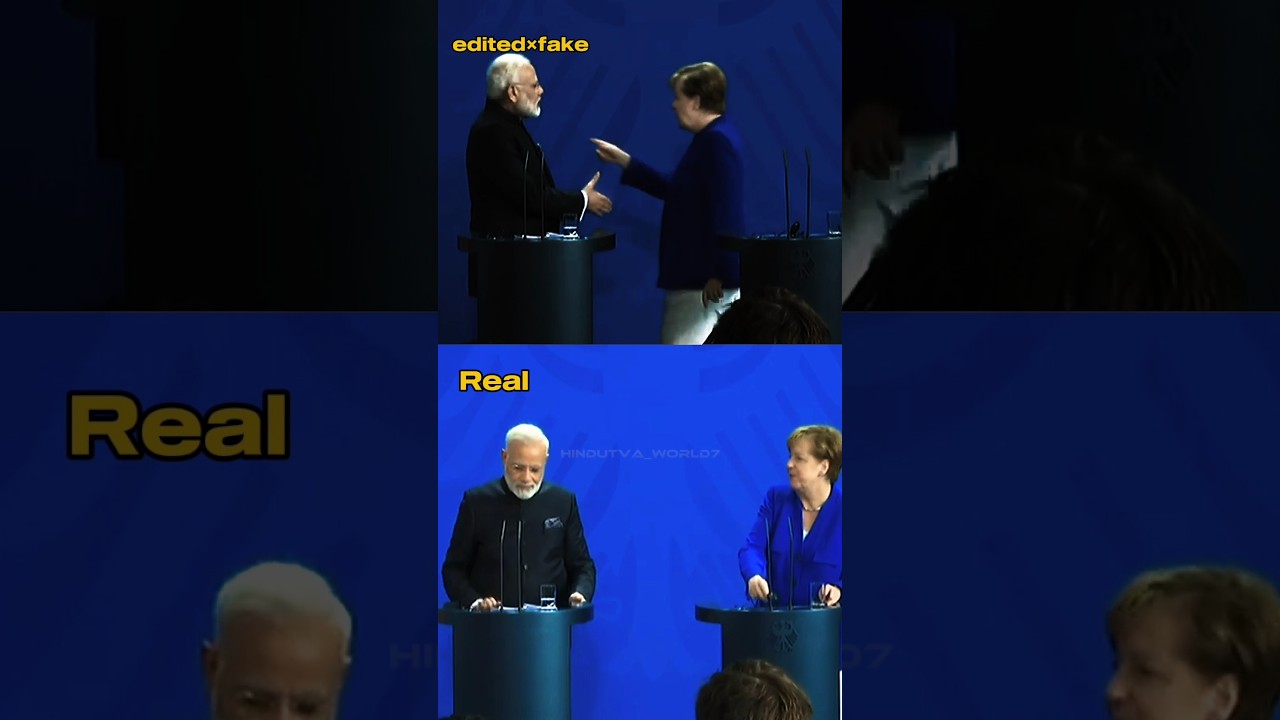 Fake vs Real: Modi Handshake Reality Exposed 🗿🇮🇳 #handshake #amazing #power #edit #fun