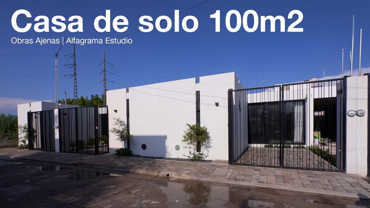 ¡Casa de una planta en solo 100 m²! | Alfagrama Estudio