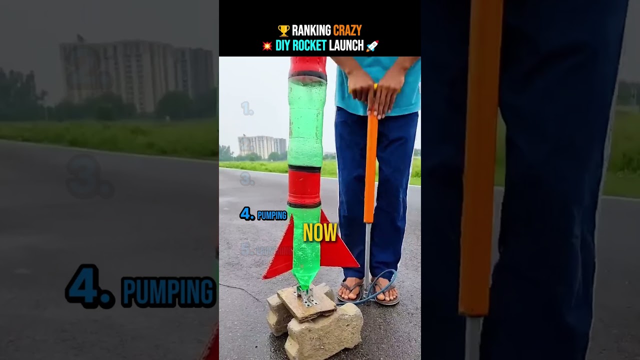 Crazy DIY rocket launch ranking🚀💥 #usa