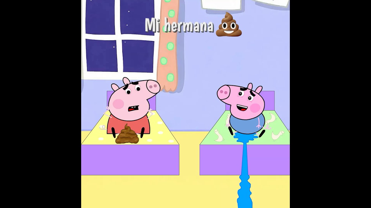 PEPPA Y GEORGE SE HACEN PIS EN LA CAMA 💩😭 #peppapig
