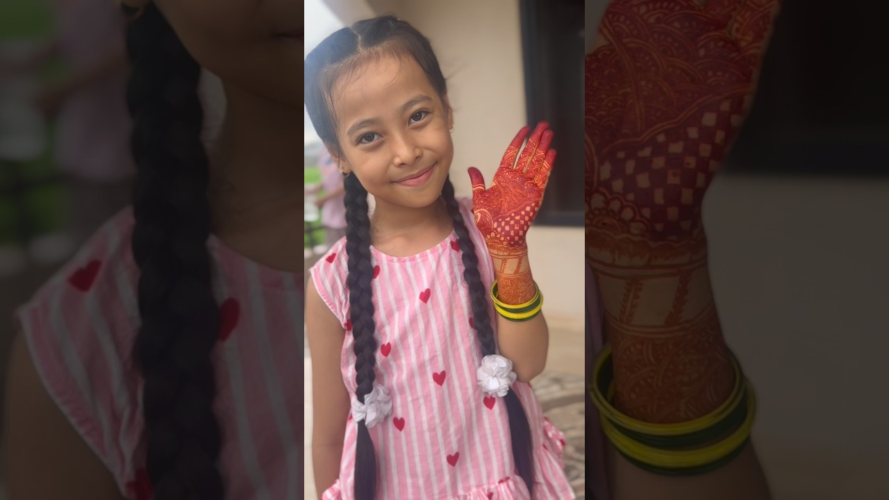 Aanie ko Mehendi ko Colour OMG 😱 | #shorts #minivlog #youtbeshorts