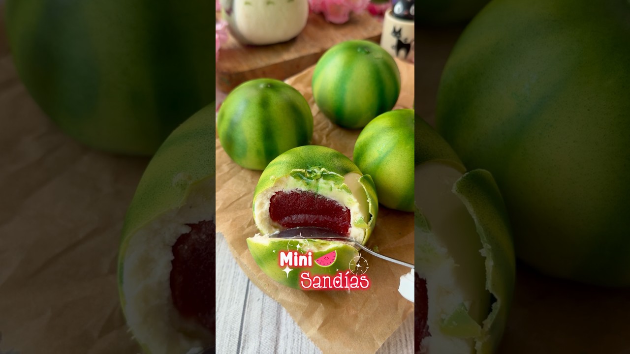 Mini sandías 🍉 🌸 #receta #recetaspostres