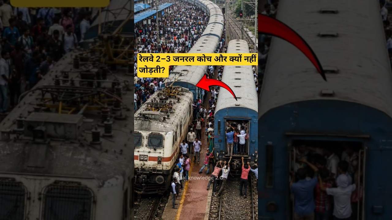 रेलवे 2–3 जनरल कोच और क्यों नहीं जोड़ती? #train