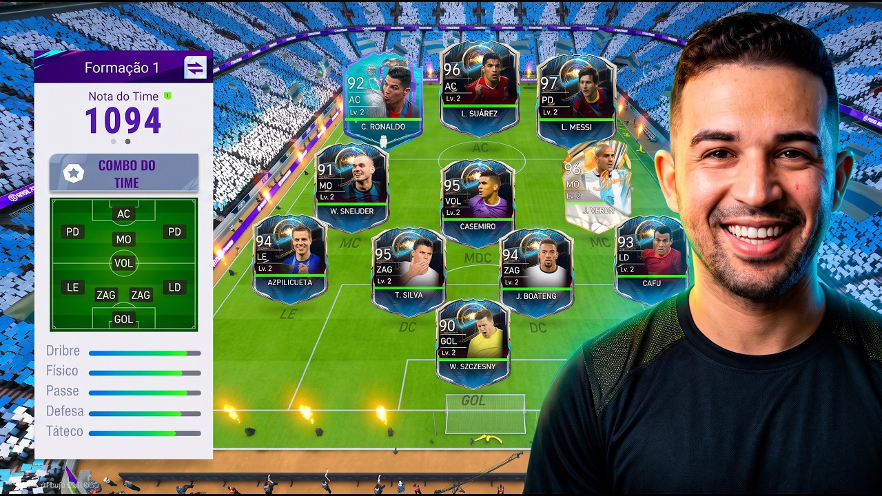 MONTEI O MELHOR TIME LENDÁRIO NO TOTAL FOOTBALL?
