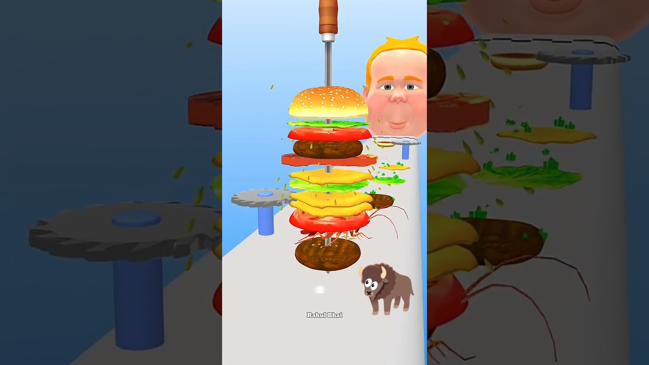 Burger Banao 🤪 Rahul Bhai game