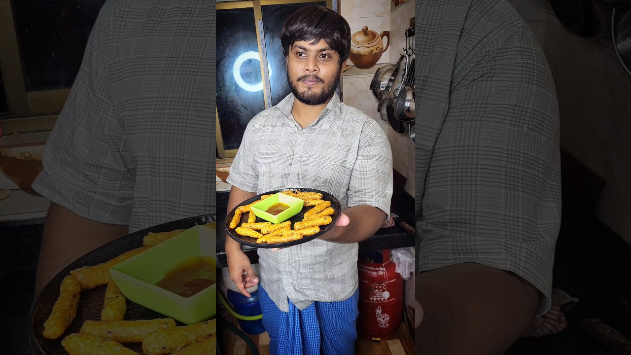 Chhutkir Jonno 🍟 Kurkure Banalam 😋👌#food #shorts #cooking #tranding