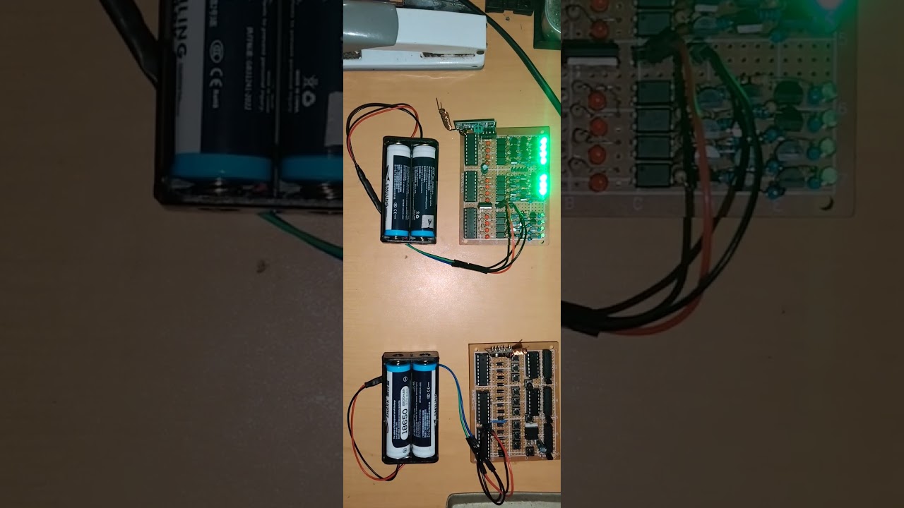 DIY 12 CHANNEL REMOTE CONTROLLER WITH LATCH CIRCUIT Using HT12E & HT12D NO Selector Switch