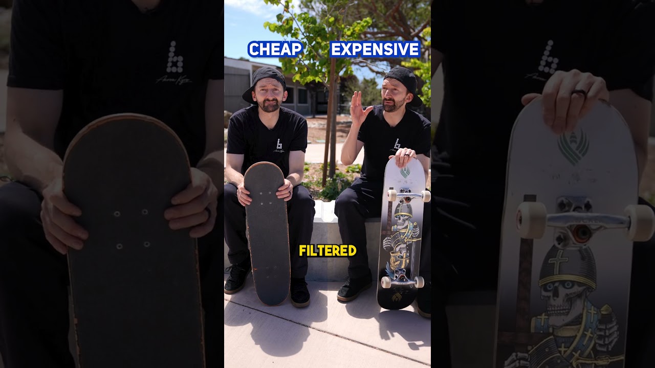 Cheap vs Expensive Deck! #skateboarding #skateboardvibes #skate