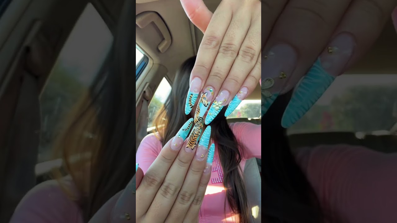 I MISSED NAIL TRANSITIONS #tiger #nailinspo #transition
