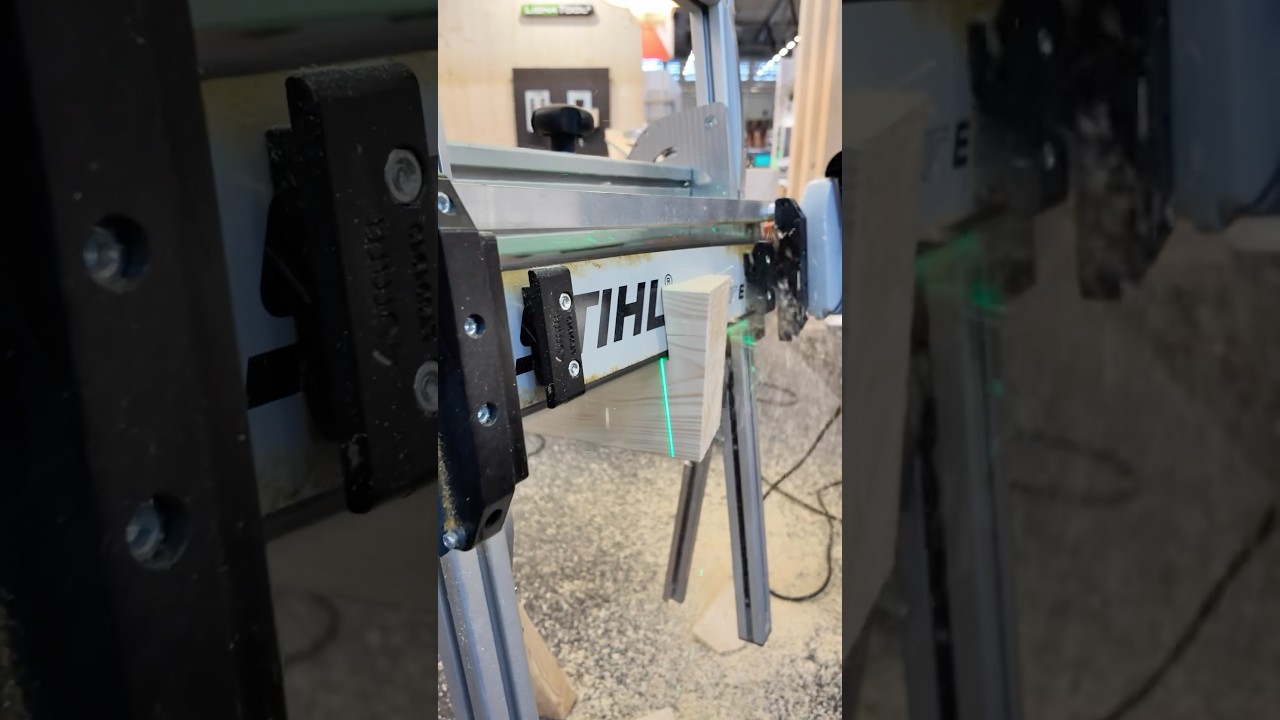 Hochpräzise Schnitte im Holzbau mit Kettensäge und dem Lignatool! Werbung #howto #handwerk #zimmerei
